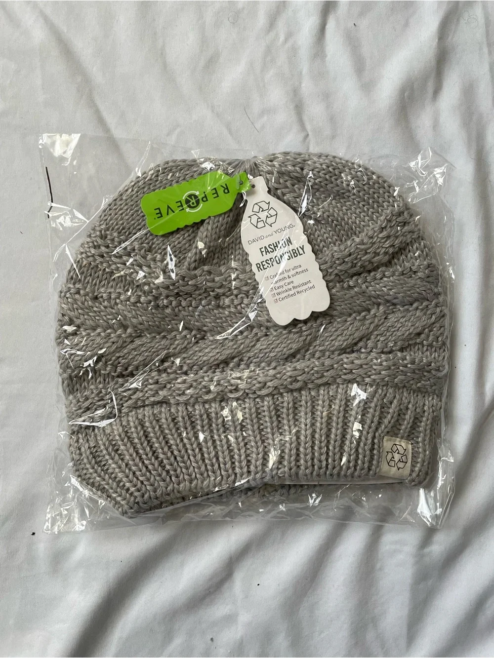 Plaid Scarf and Cozy Beanie Hat Fall Matching Set Brand New David & Young
